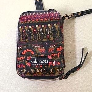 SAK ROOTS Wristlet Red/ Orange